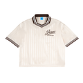 Contrast Stripes Polo Collar T-Shirt