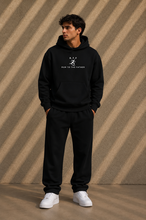 RTF ( Tap-my-back) Black Hoodie