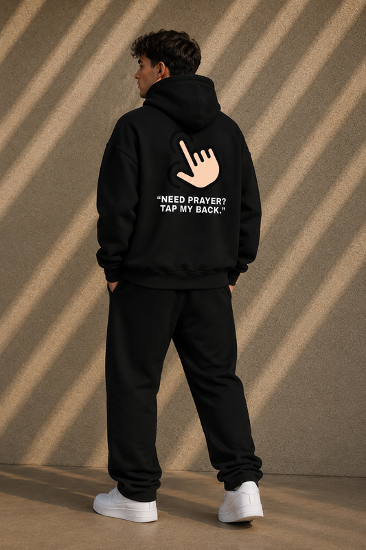RTF ( Tap-my-back) Hoodie ( Black )