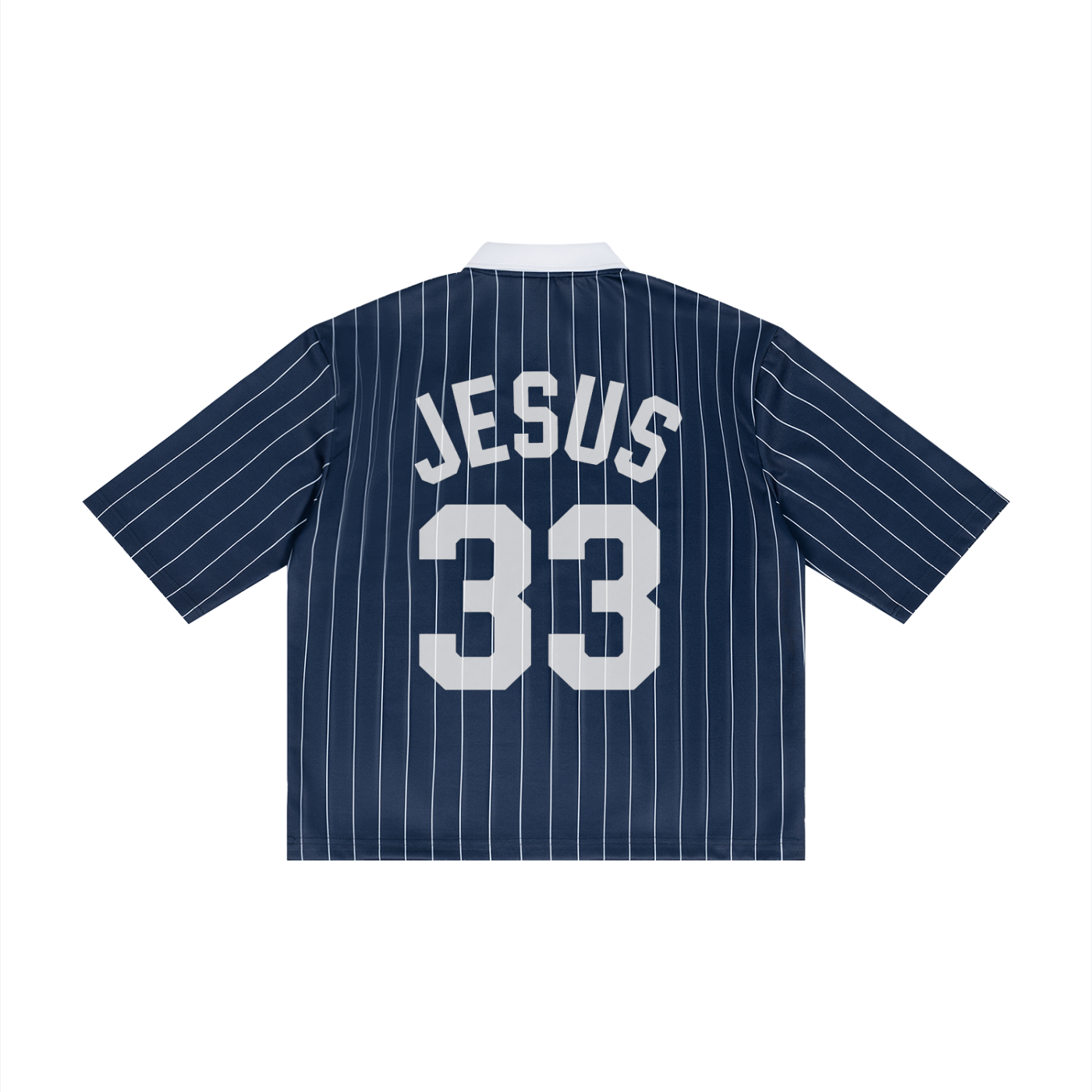Unisex Pinstripe Collared Soccer Jersey